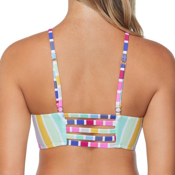 Raisins Juniors' Kaori Striped Bikini Top Striped - Picture 8 of 8